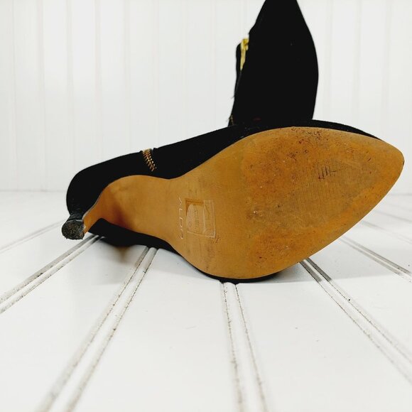 Aldo Suede Side Zip Platform Stilletto Heels Ankle  Booties  A22 - Picture 12 of 13